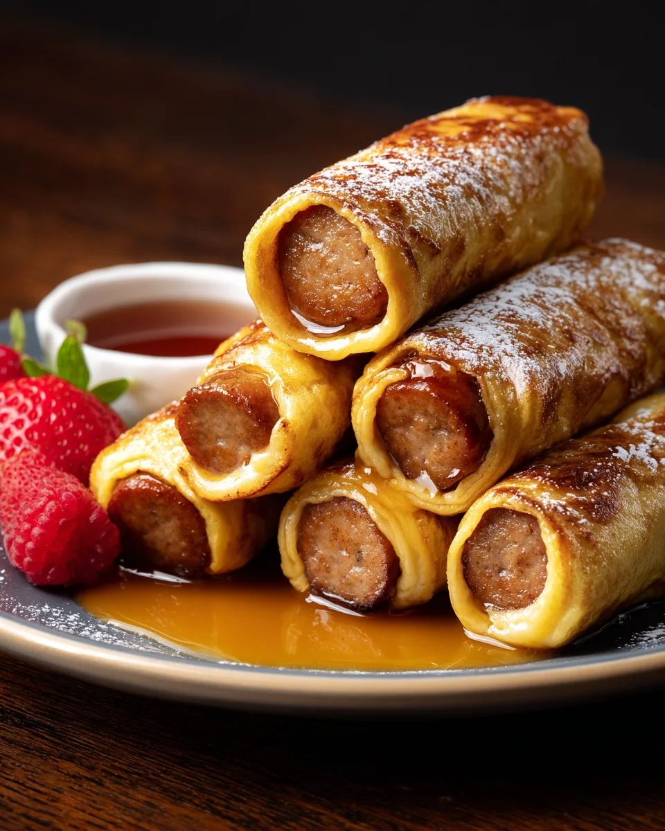 Sausage French Toast Roll-Ups Sausage