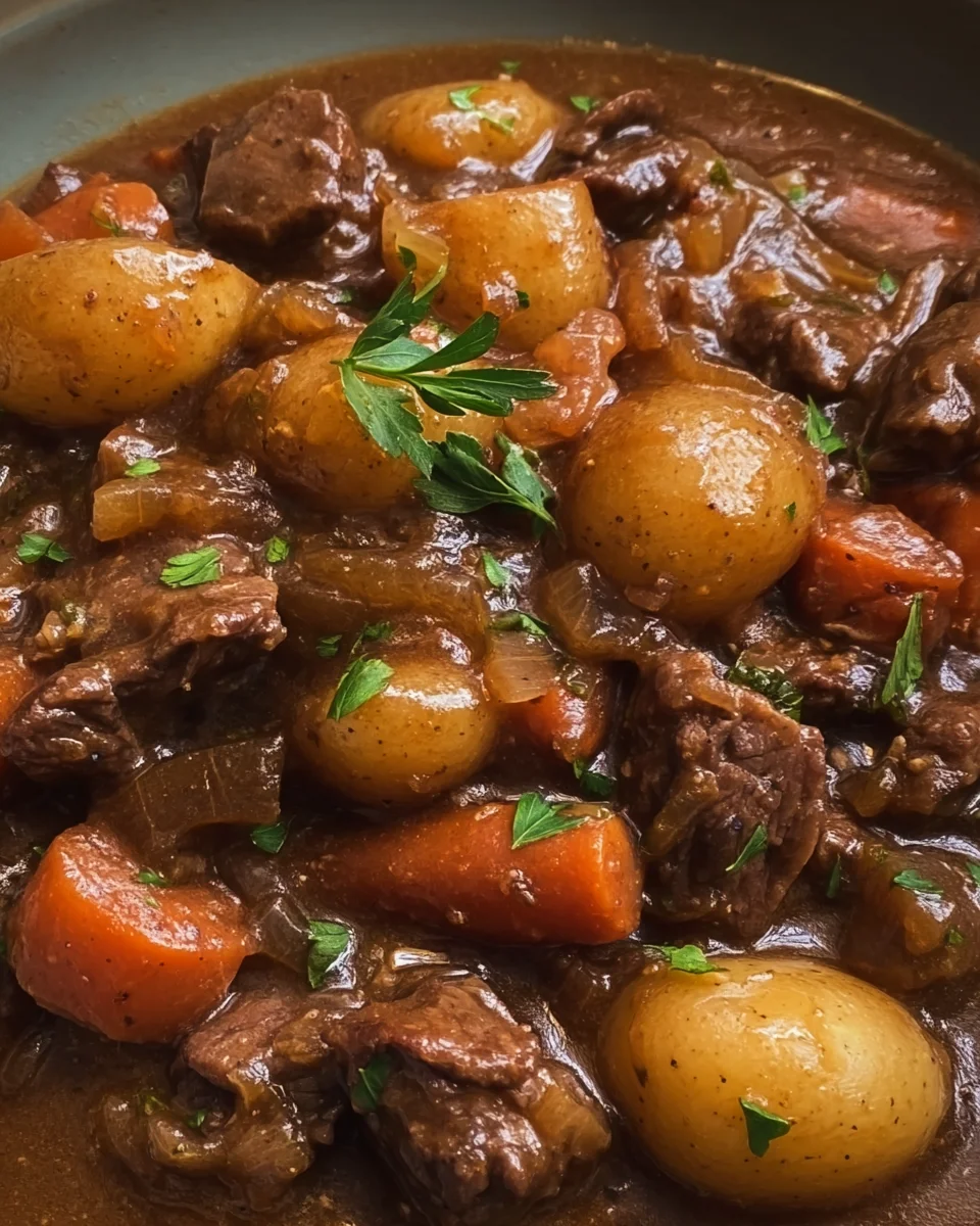Dutch Oven French Onion Beef Stew