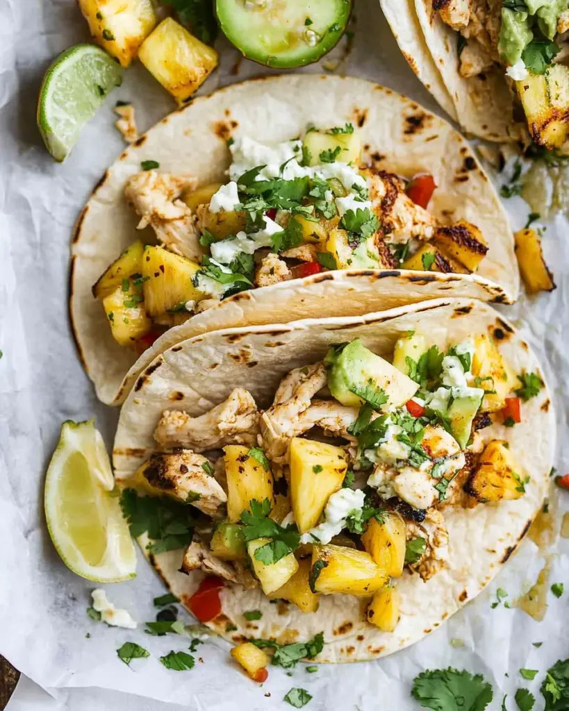 Chipotle Pineapple Chicken Tacos Chipotle Pineapple Chicken Tacos