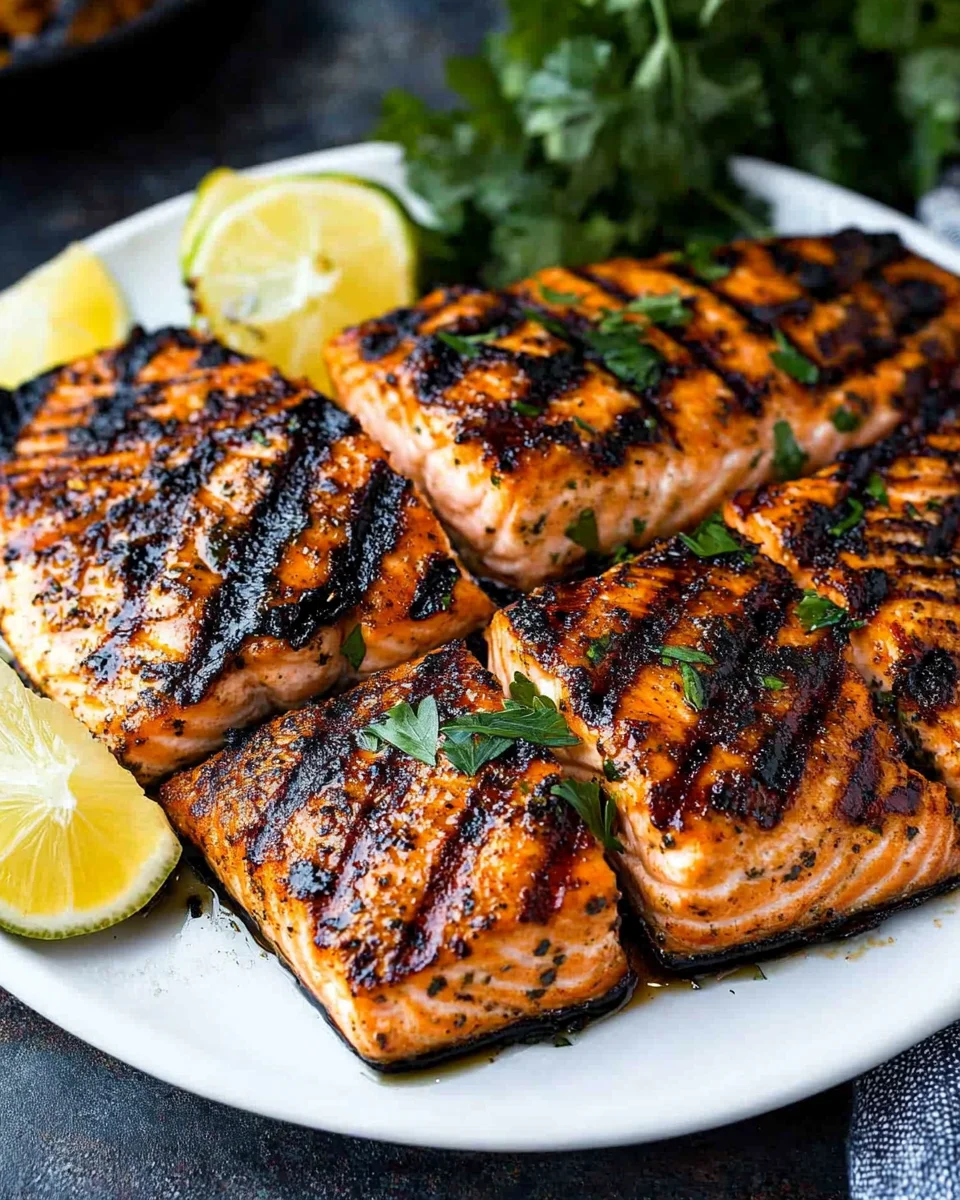 Grilled Salmon with the Best Salmon Seasoning Grilled