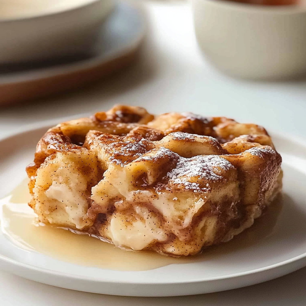 Cinnamon Roll French Toast Bake Recipe preparation