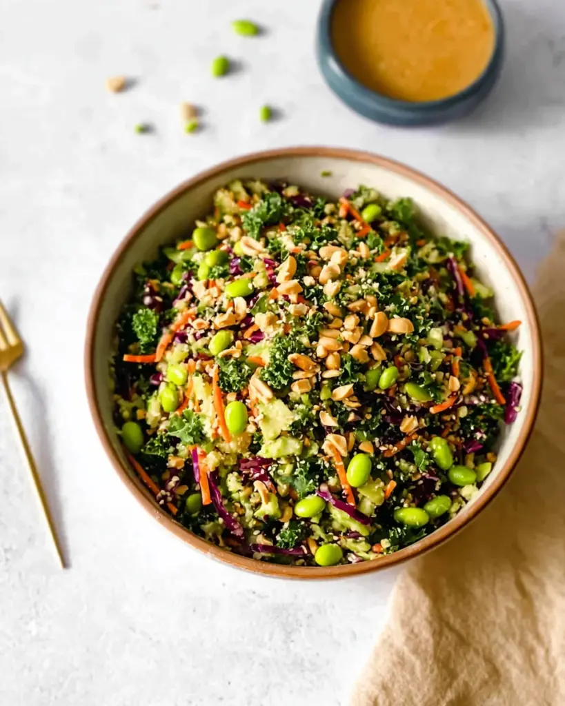 Asian Edamame Peanut Crunch Salad