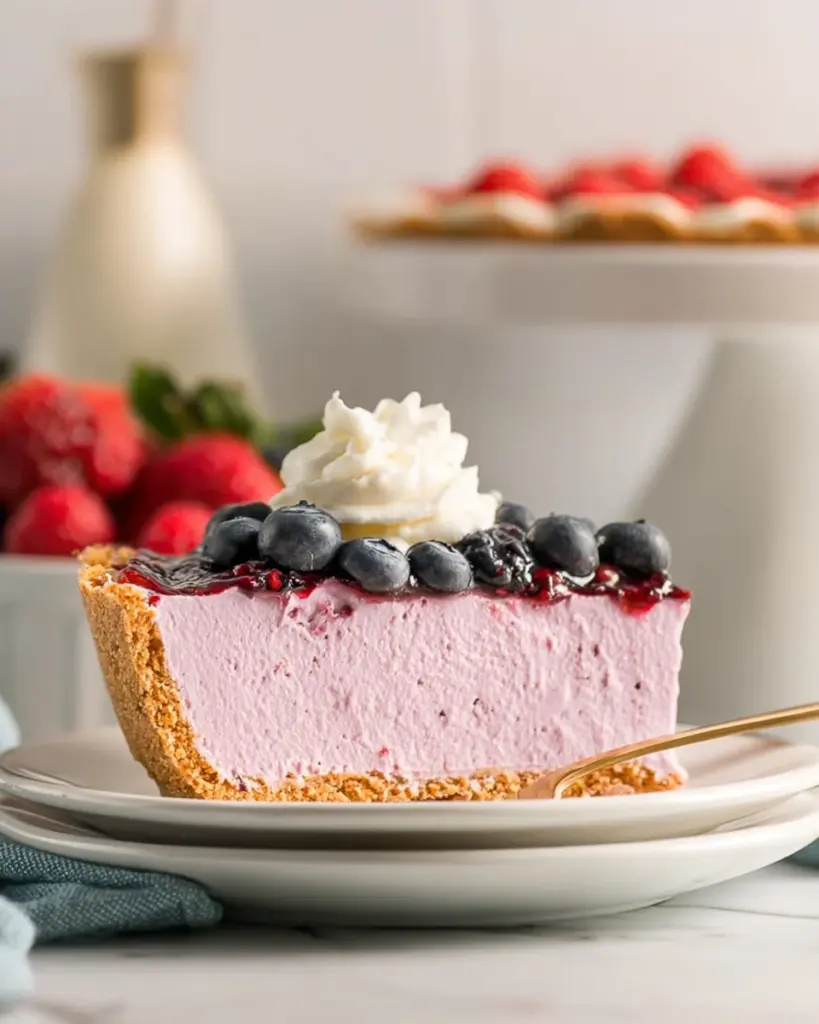 Triple Berry No-Bake Cheesecake