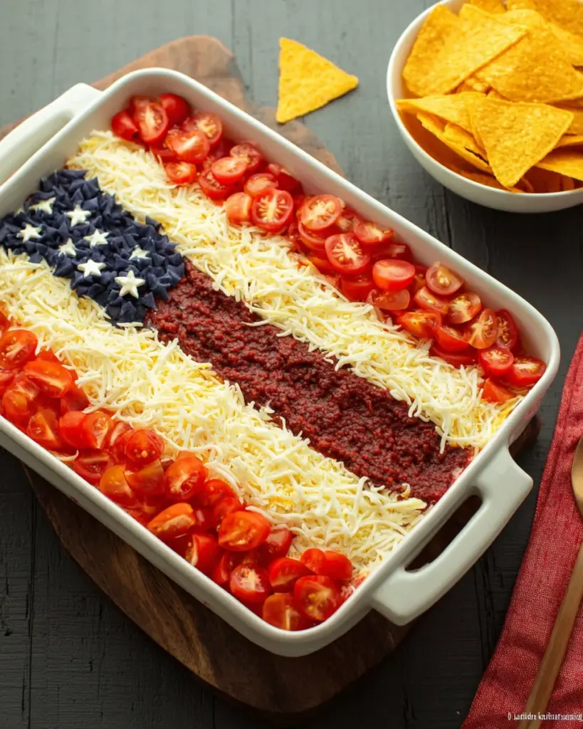 Flag Taco Dip