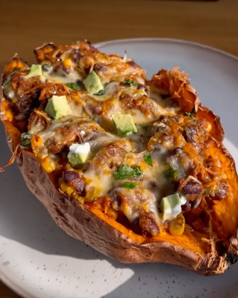 Loaded Sweet Potato Boats Loaded Sweet Potato Boats