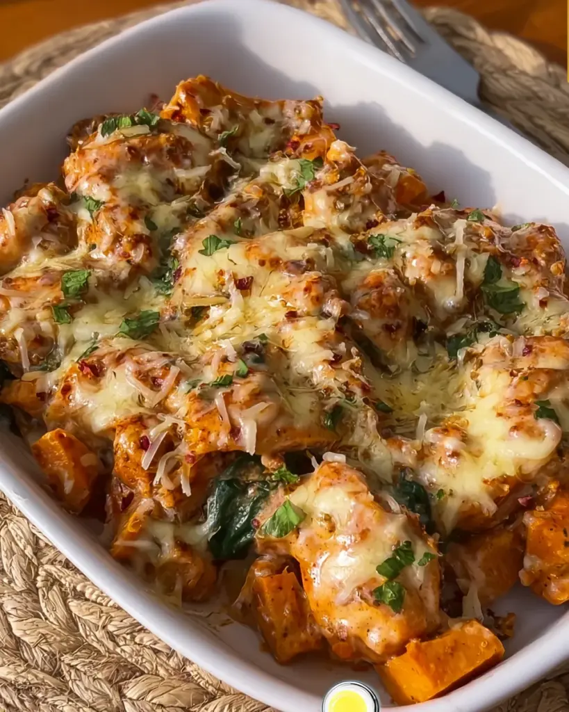 Creamy Cajun Chicken and Sweet Potatoes