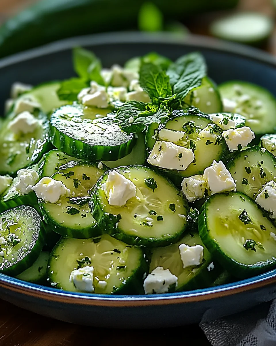Cucumber feta salad Cucumber
