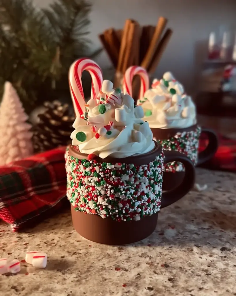 Christmas Chocolate Hot Cups