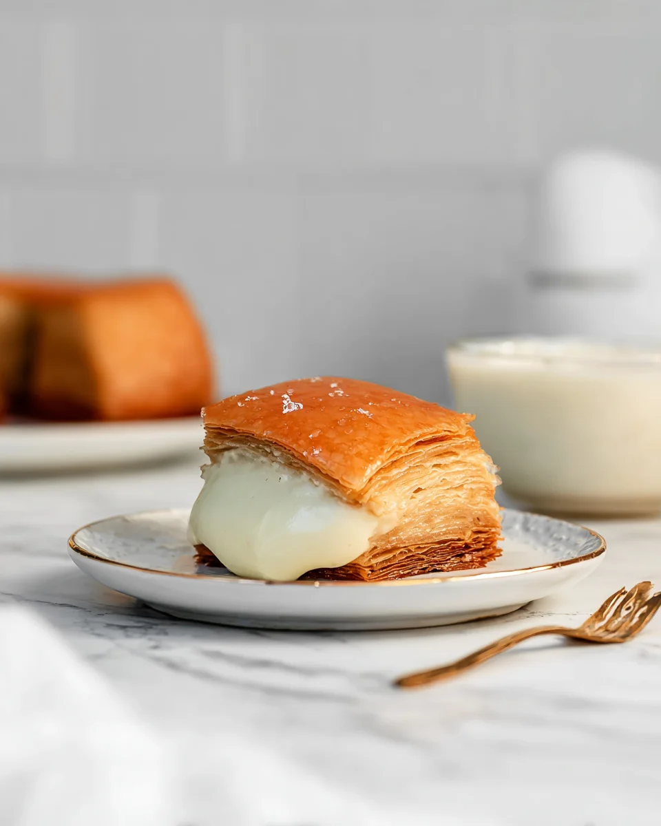 Apple Mille Feuille with Vanilla Custard (gluten-free) Apple