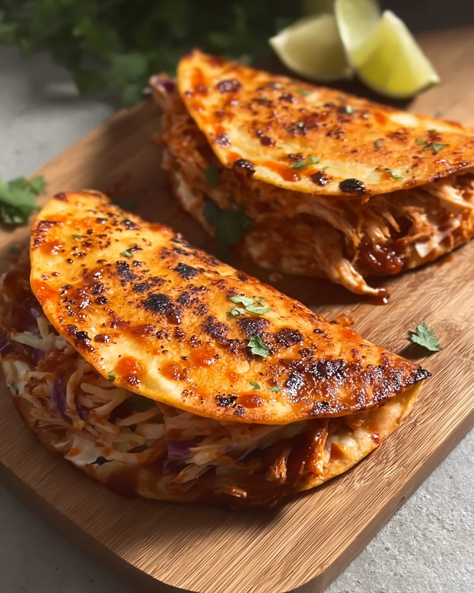 Garlic Honey BBQ Pulled Chicken Tacos Garlic