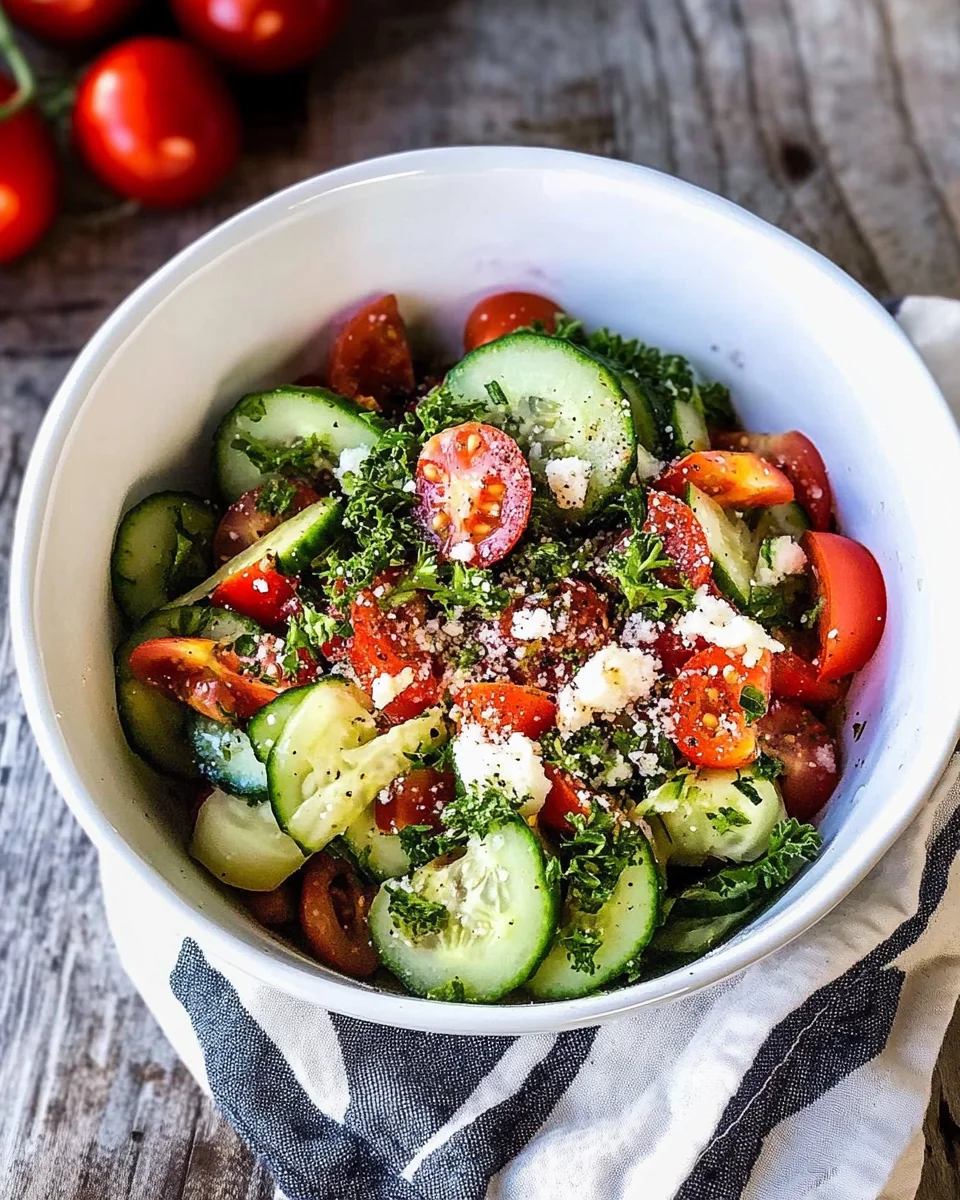 Cucumber Tomato Salad Cucumber