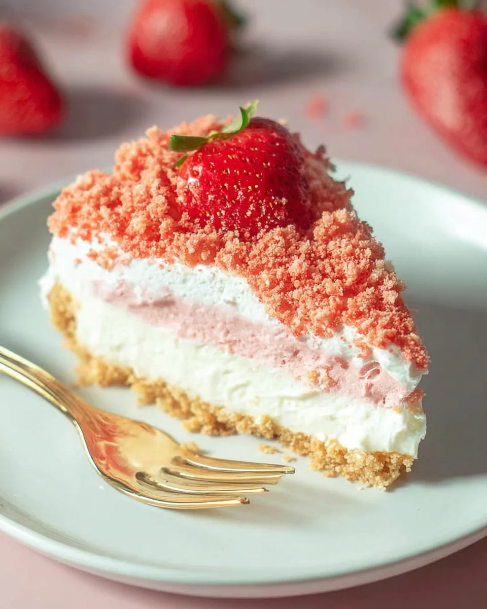 Strawberry Crunch Cheesecake Delight Strawberry