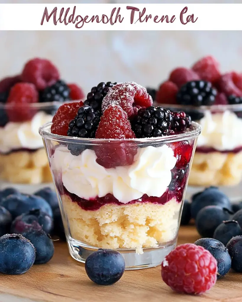 Mixed Berry Mini Trifles Mixed Berry Mini Trifles