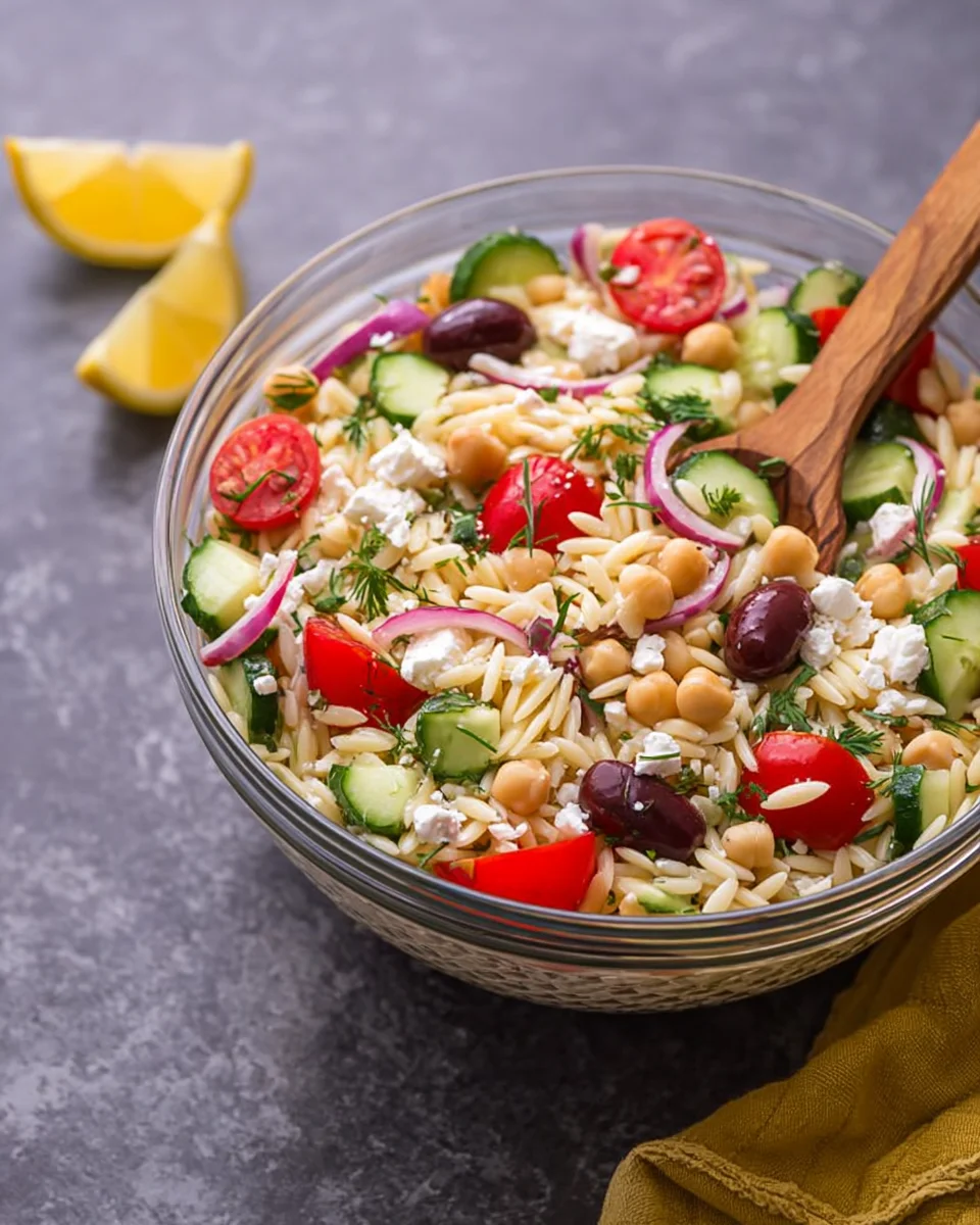 Greek Orzo Salad Greek