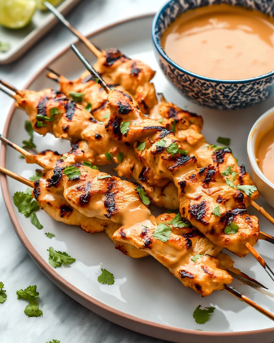 Chicken Satay with Peanut Sauce Chicken