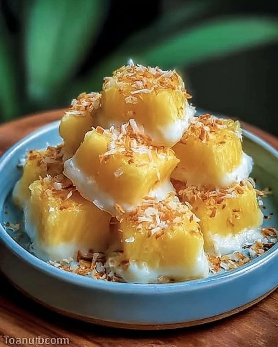 Coconut Pineapple Bites Coconut