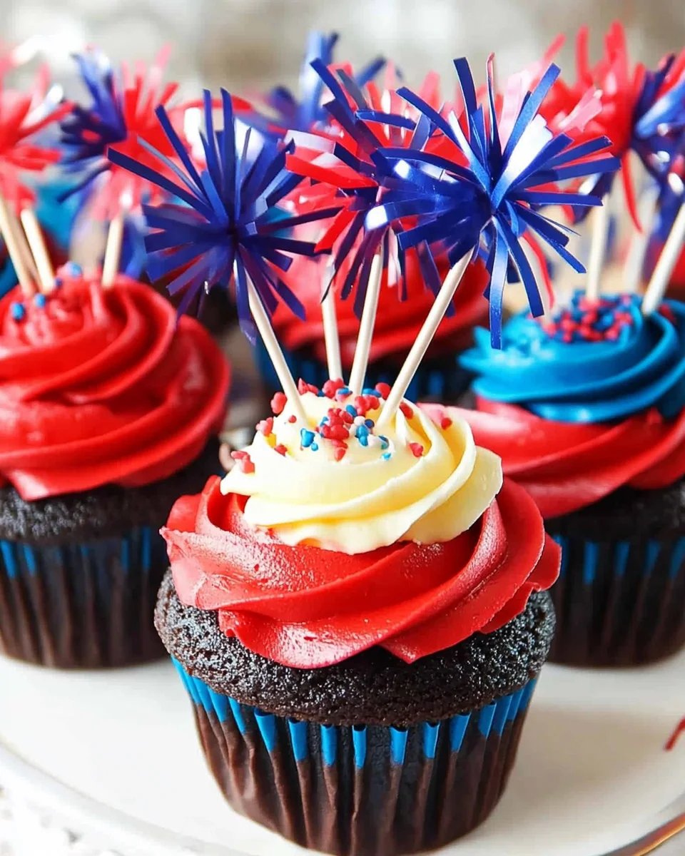 Fireworks Cupcakes Fireworks