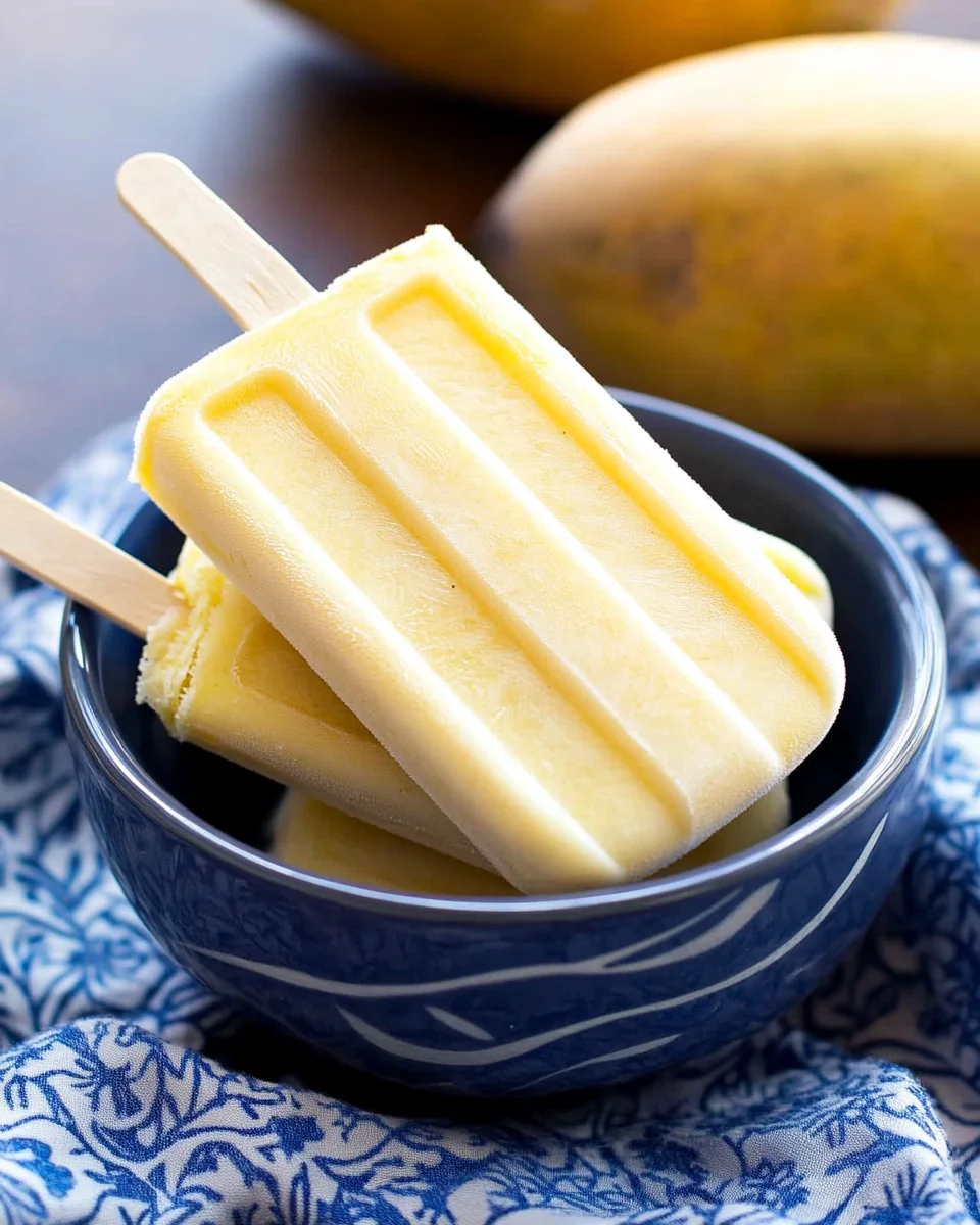 Coconut Mango Popsicles Coconut