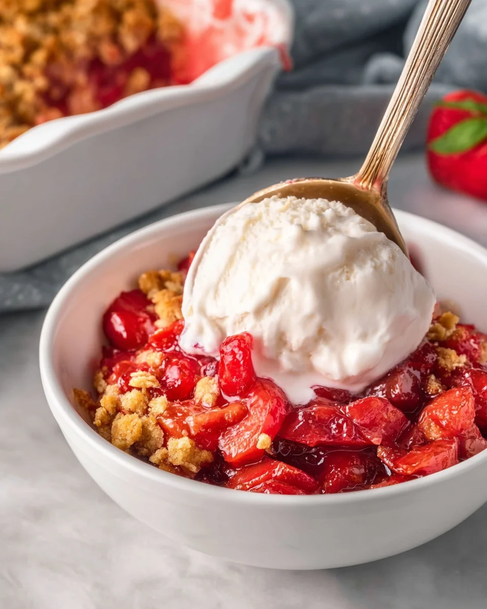 Homemade Cherry Crumble Homemade