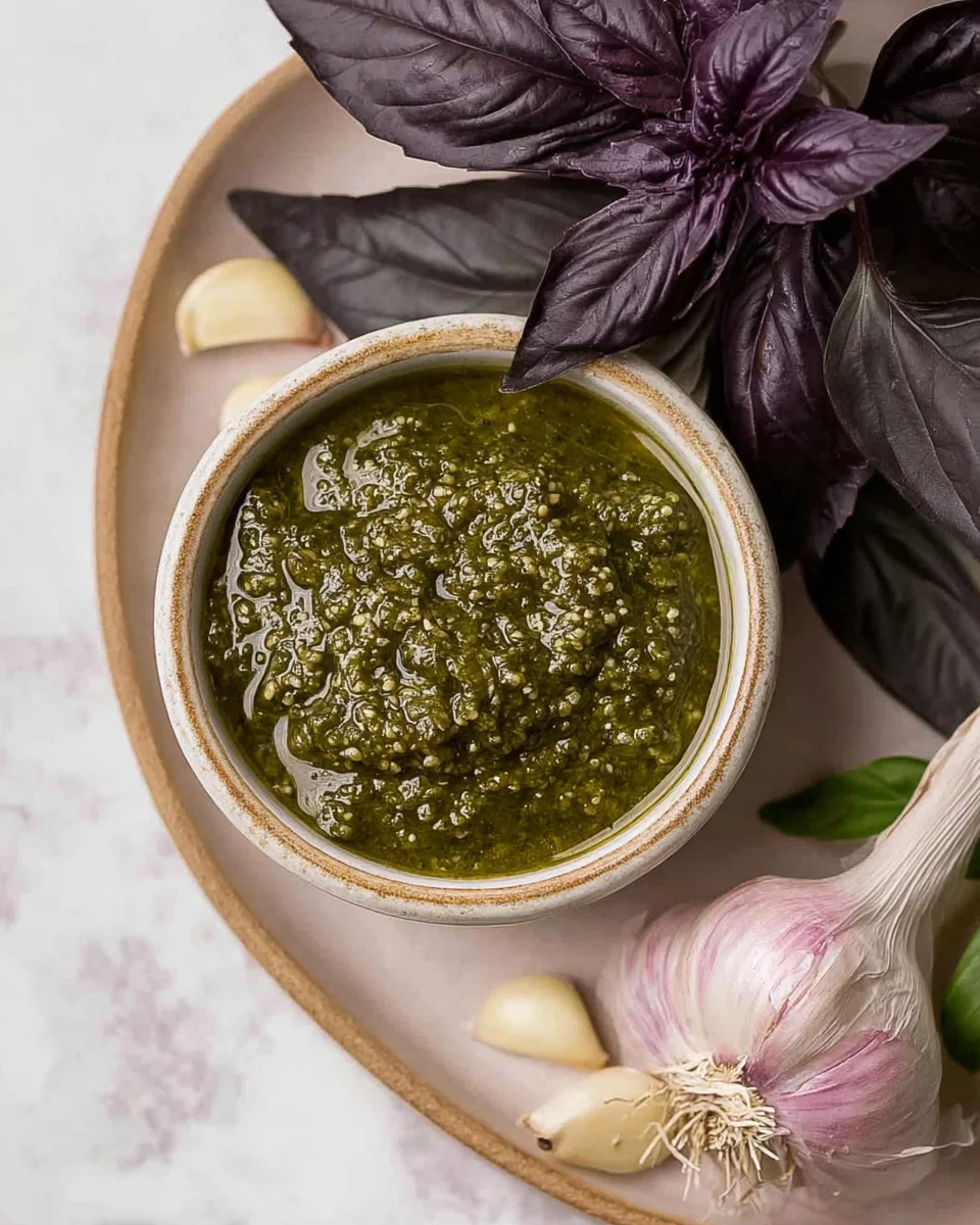 Purple Basil Pesto Purple