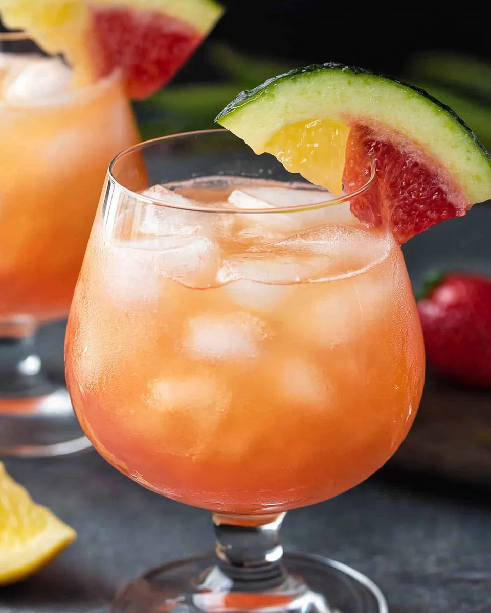 Rum-Less Rum Punch Mocktail Rum-Less