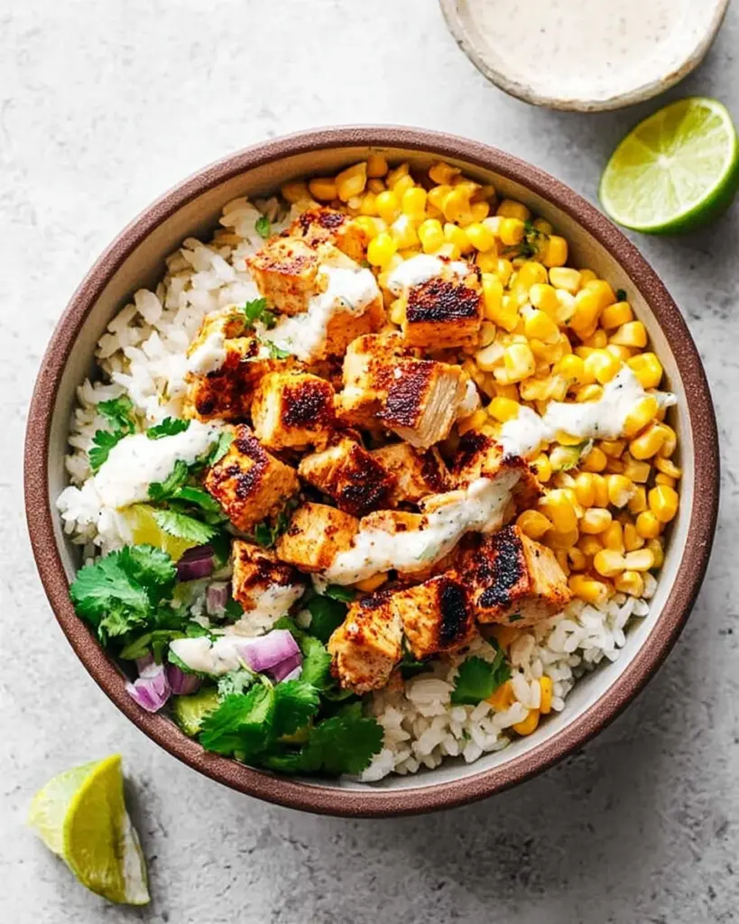 Easy Street Corn Chicken Rice Bowl