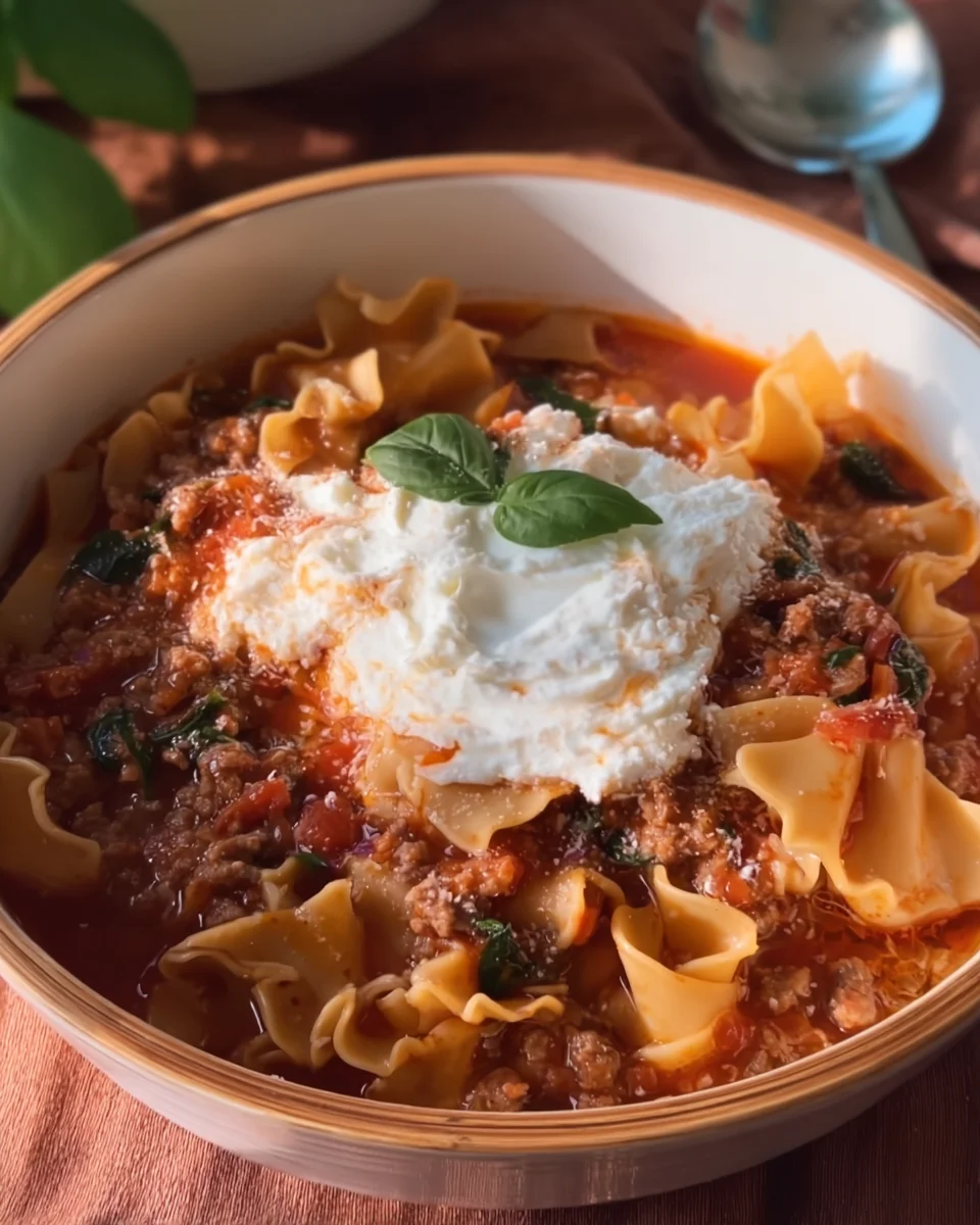 One-Pot Lasagna Soup One-Pot