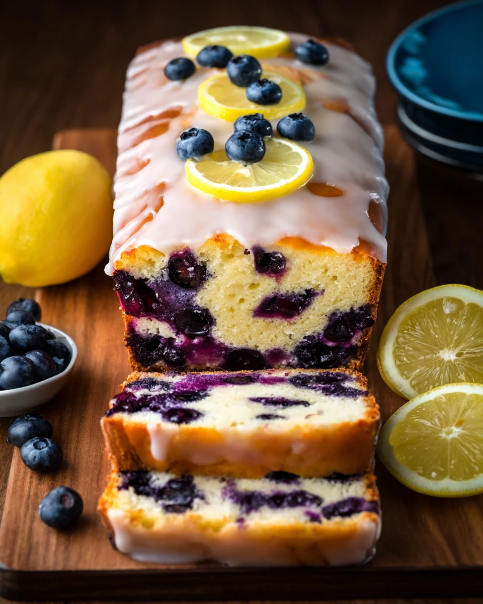 Lemon Blueberry Yogurt Loaf Lemon