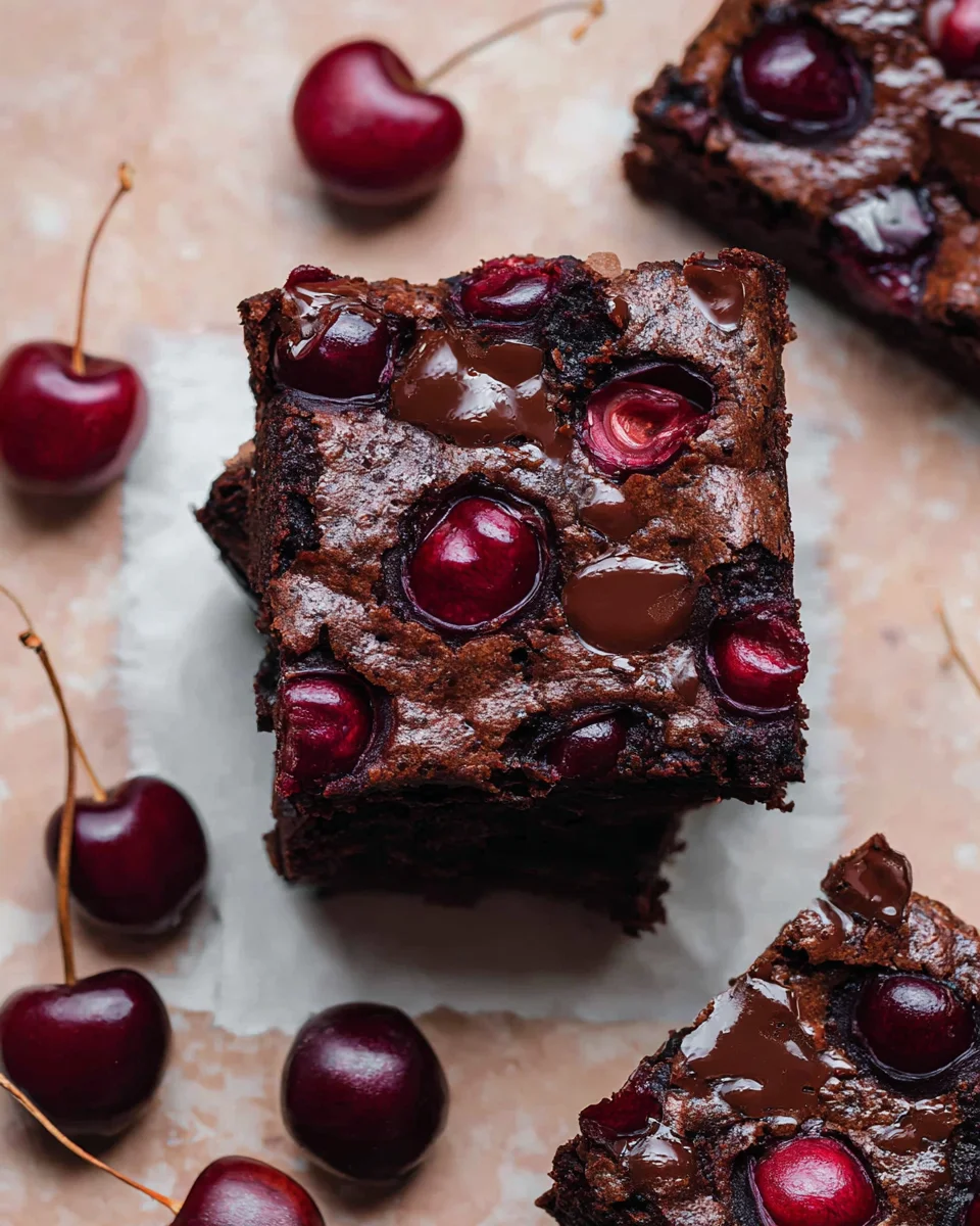 Roasted Chocolate Cherry Brownies Roasted