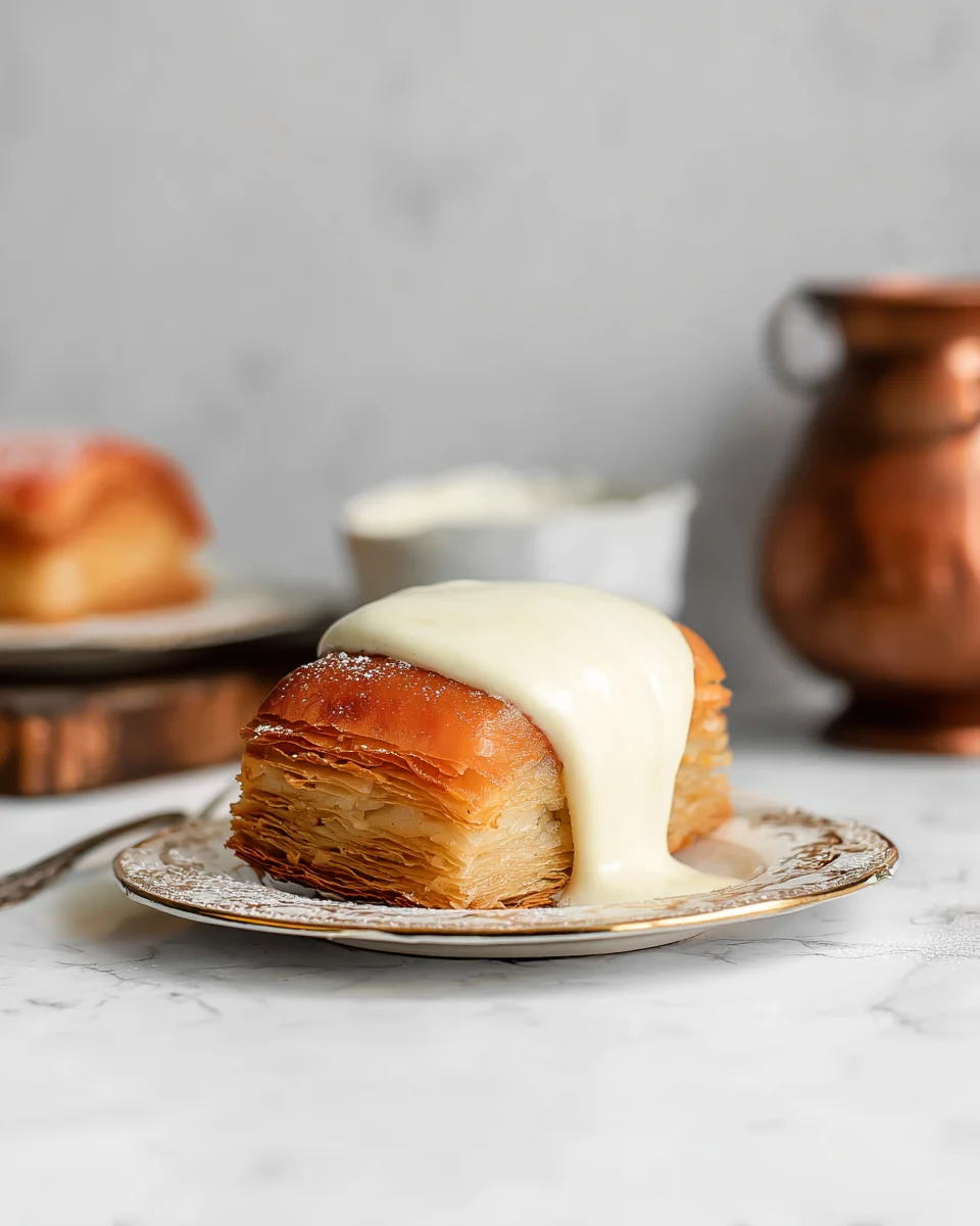 Apple Mille Feuille with Vanilla Custard (gluten-free) Apple