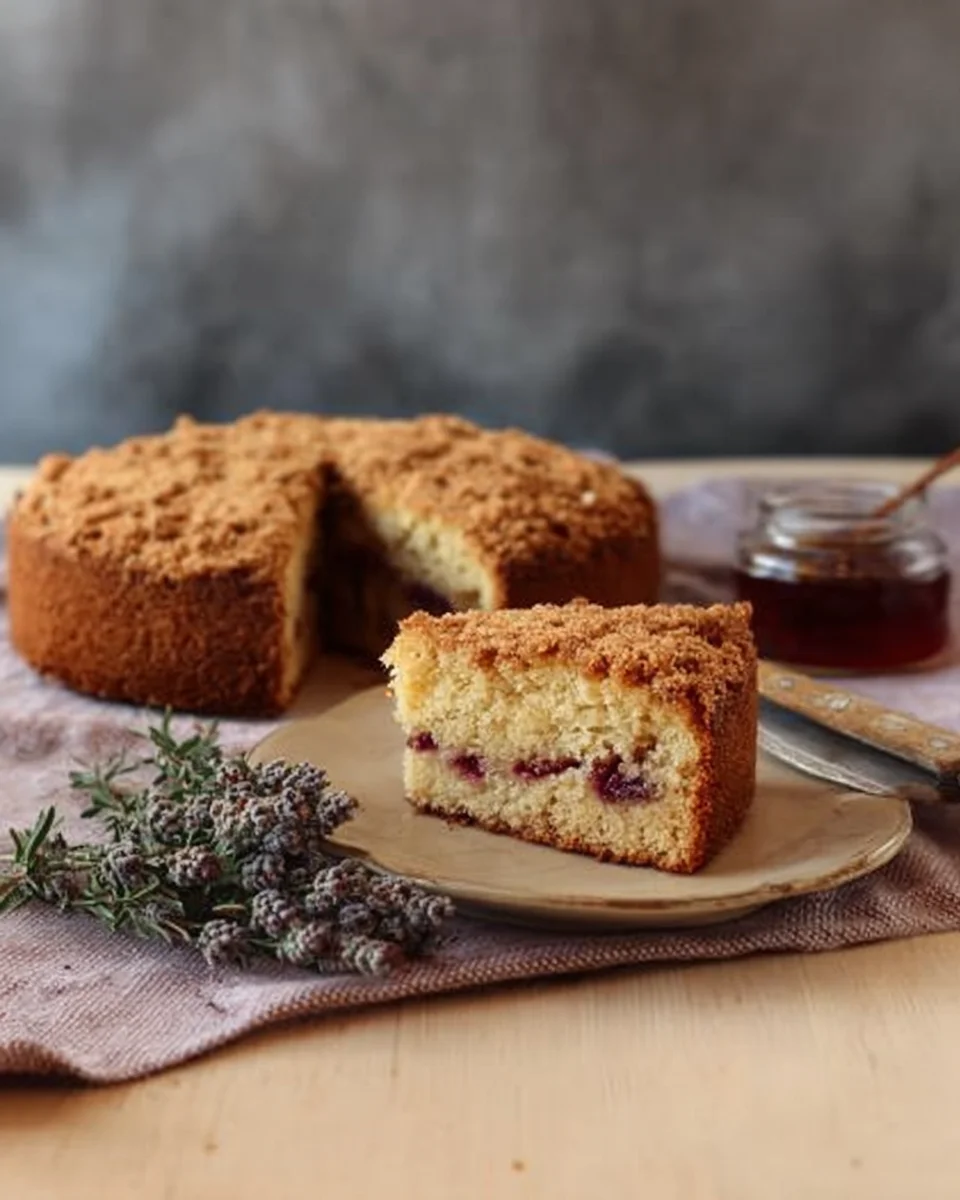 Lavender & Honey Coffee Cake Lavender