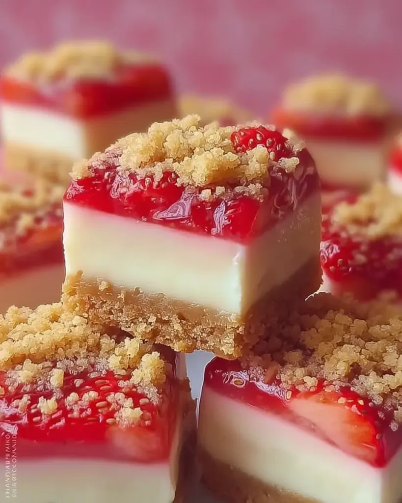 Strawberry Crunch Cheesecake Bites