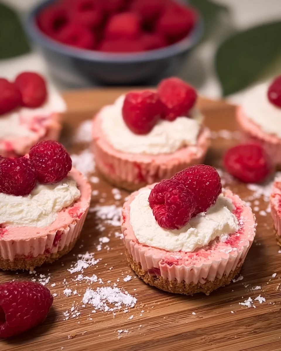 Low Calorie Mini Raspberry Cheesecake Low