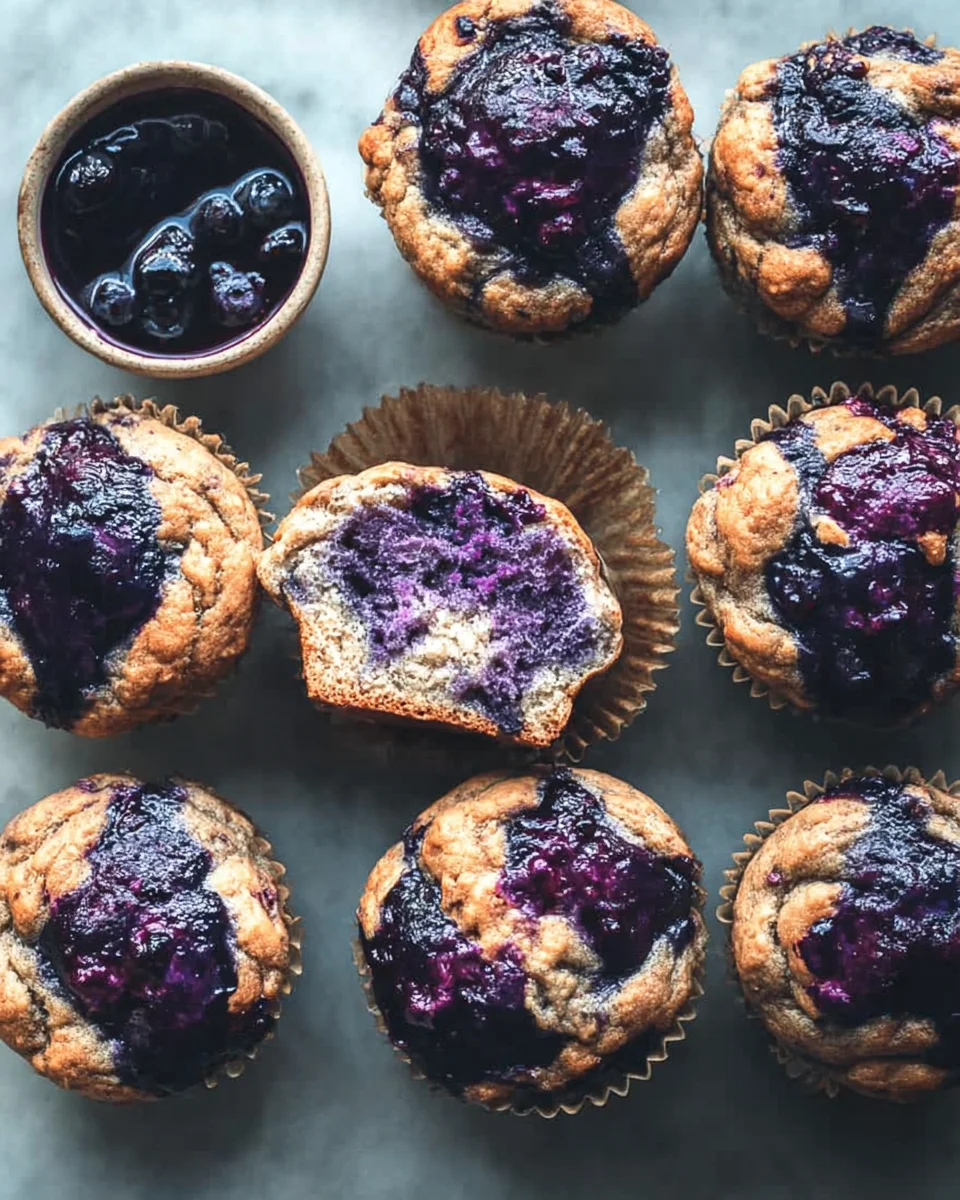 Cardamom-Spiced Blueberry Jam Muffins Cardamom-Spiced