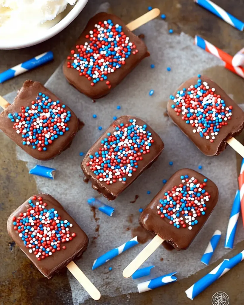 Patriotic Mini Ice Cream Sandwiches