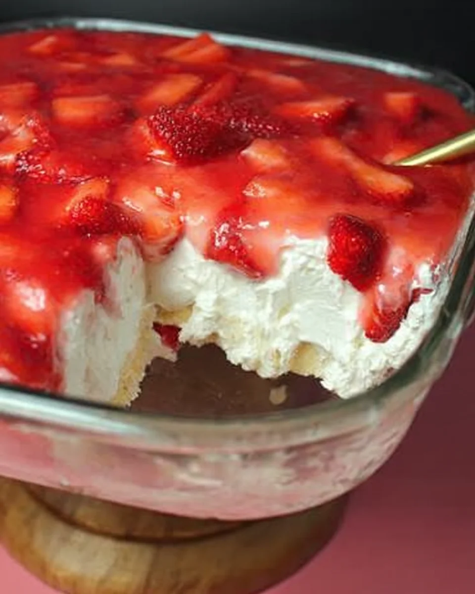 Strawberry angel food cake lush Strawberry