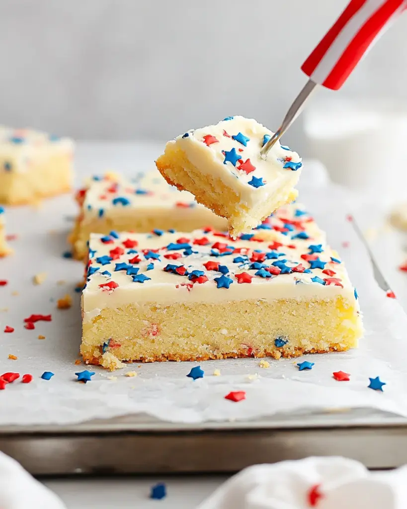 Patriotic Sugar Cookie Bars Patriotic Sugar Cookie Bars
