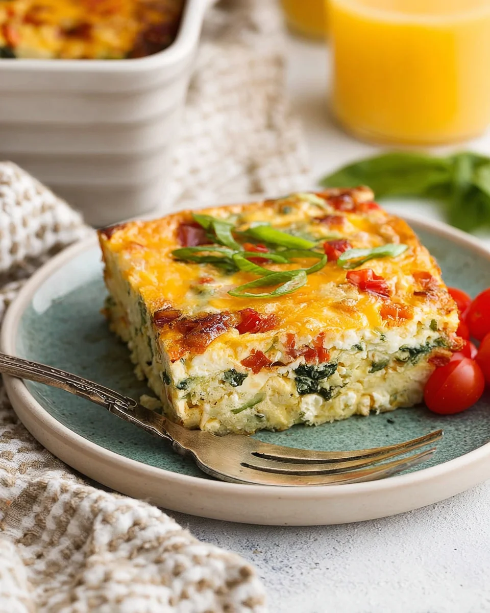 Healthy Cottage Cheese Egg Bake Healthy