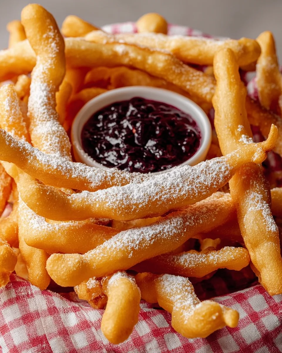 Crispy Funnel Cake Sticks Crispy