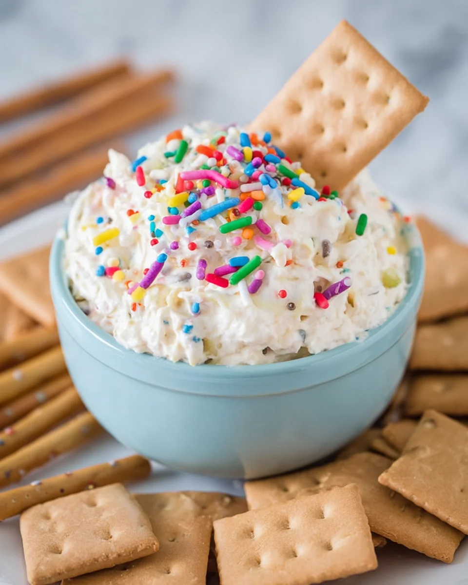 Cake Batter Dip Cake