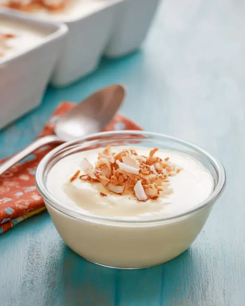 Toasted Coconut Cream Pudding