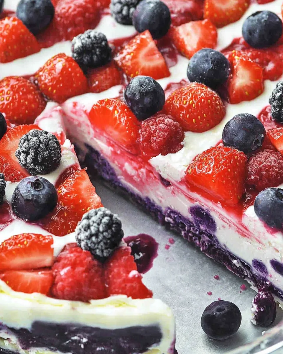 Summer Berry Jello Lasagna Summer