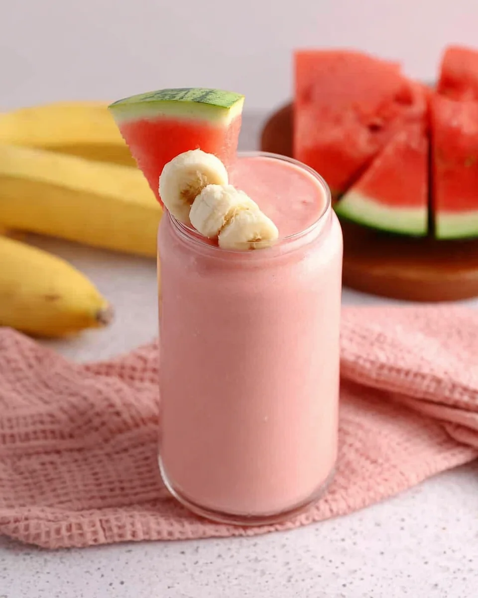 watermelon banana smoothie watermelon