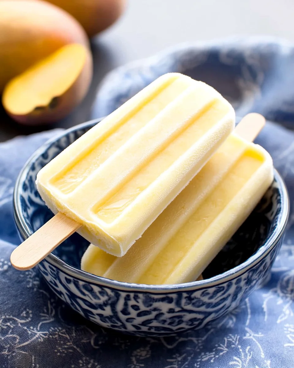 Coconut Mango Popsicles Coconut