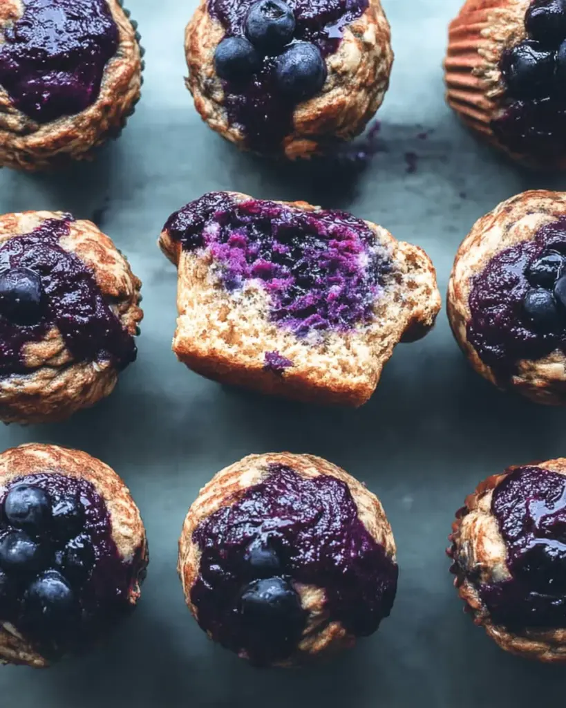 Cardamom-Spiced Blueberry Jam Muffins Cardamom-Spiced Blueberry Jam Muffins
