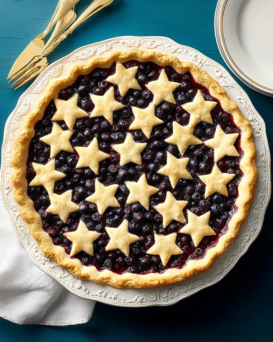 Star-Studded Blueberry Pie Star-Studded