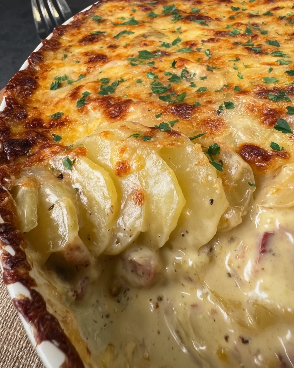 Scalloped Potatoes With layers Scalloped