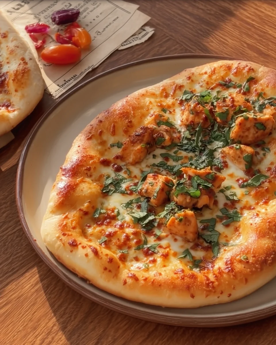 Creamy Chicken Pide Creamy