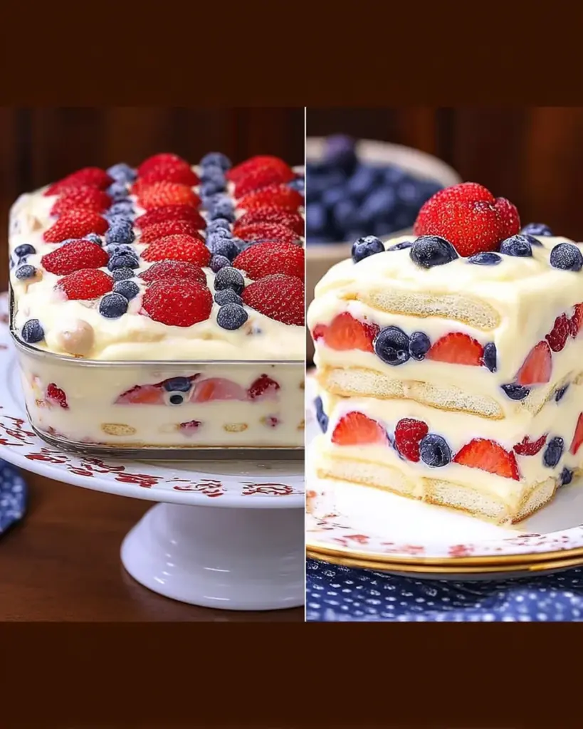 No Bake Icebox Cake with Summer Berries No Bake Icebox Cake with Summer Berries