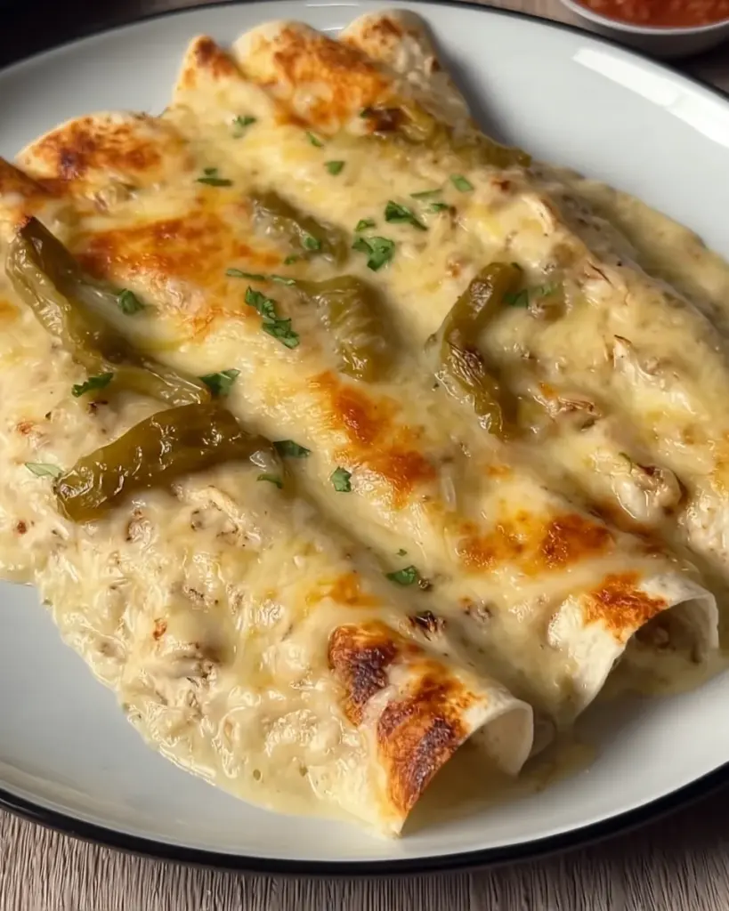 Green Chile White Chicken Enchiladas Green Chile White Chicken Enchiladas